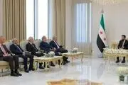دیدار معاون محمود عباس با الشرع در دمشق