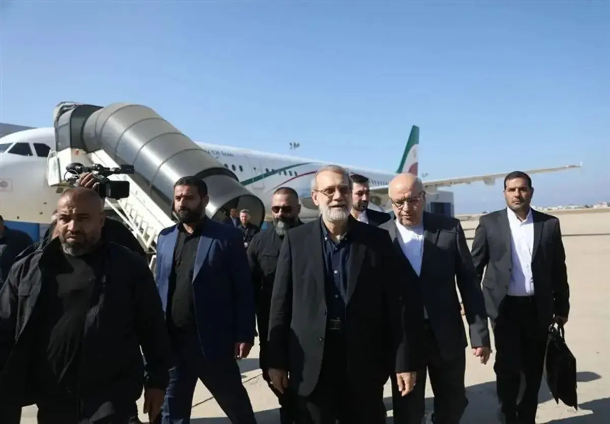 ورود لاریجانی به بیروت +جزئیات سفر