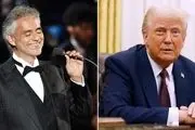 اجرای اختصاصی بوچلی برای ترامپ+فیلم