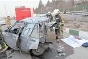 تصادف مرگبار بونکر سیمان با دو خودرو