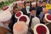 گفت‌وگوی صمیمانه علمای اهل سنت سوریه با رئیس‌جمهور+فیلم