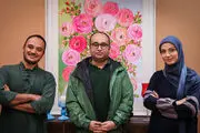 احسان کرمی و حدیث میرامینی جلوی دوربین«هیأت مدیره»