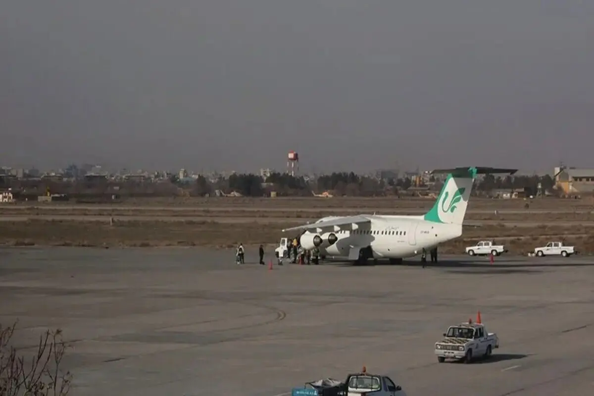 فرودگاه مشهد آتش گرفت
