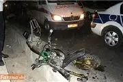 تصادف پیکان با موتورسیکلت در نهبندان یک کشته بر جای گذاشت