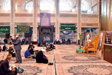 حضور قالیباف در مراسم ختم آیت الله مجتهد شبستری