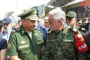 وزیر دفاع روسیه با فرمانده نیروهای ایرانی دیدار کرد 