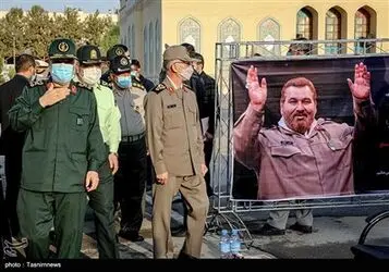 مراسم تشییع پیکر سرلشکر فیروزآبادی