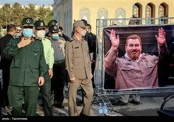 مراسم تشییع پیکر سرلشکر فیروزآبادی