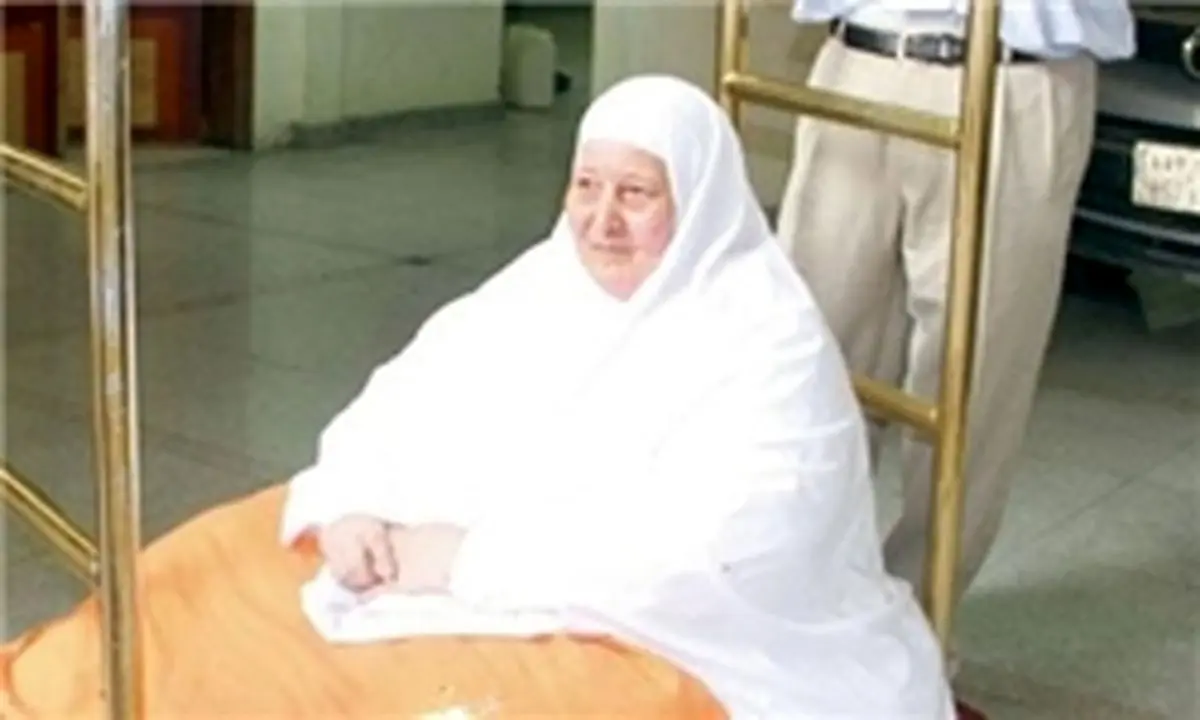 چاقترین حاجیه امسال وارد مدینه منوره شد + عکس