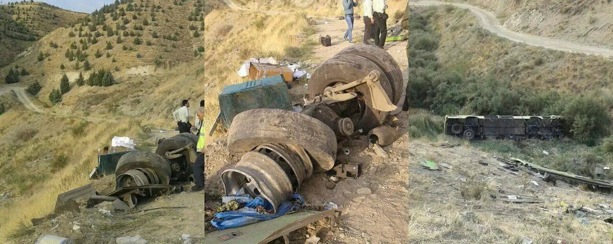 علت حادثه سقوط اتوبوس تهران - آبعلی در دست بررسی است