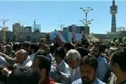 پیکر مطهر حاج رجب در حرم امام رضا به خاک سپرده شد