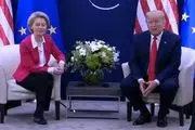 ترامپ و رئیس کمیسیون اروپا دیدار کردند