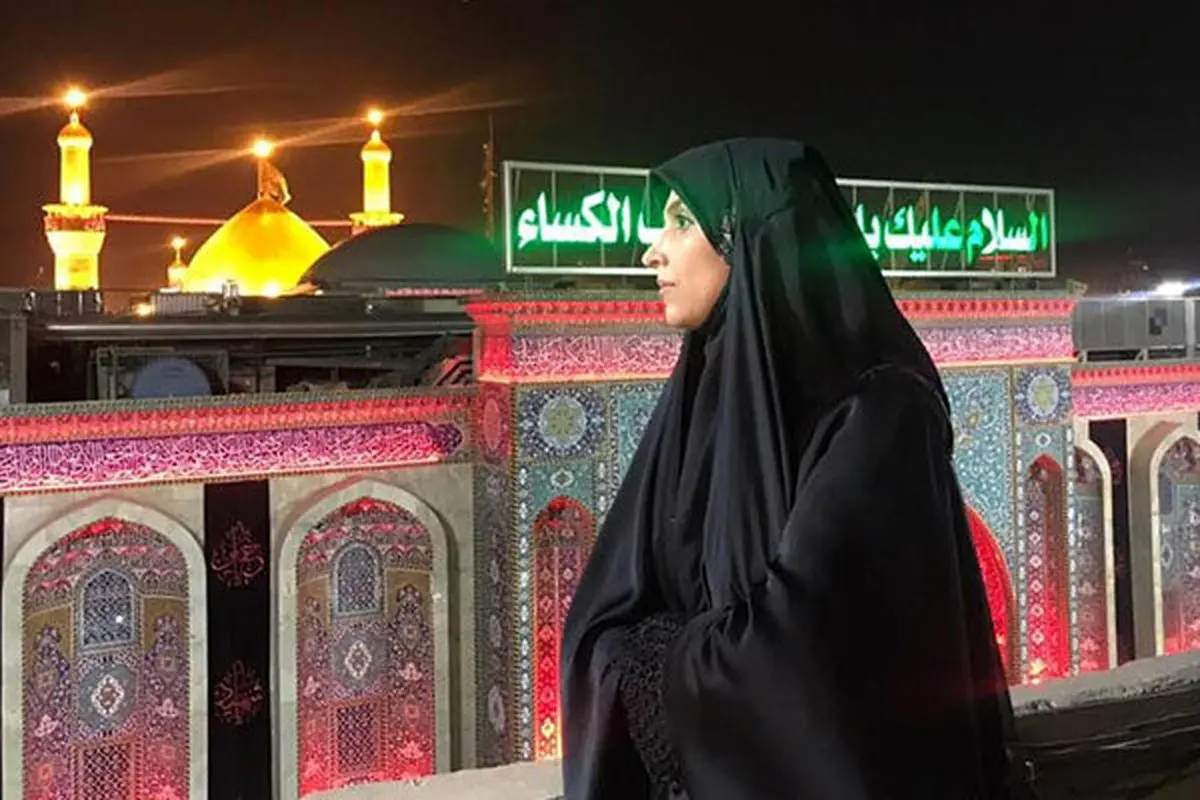 مجری زن مشهور هم زائر اربعین شد/این بار در «حوالی حرم»