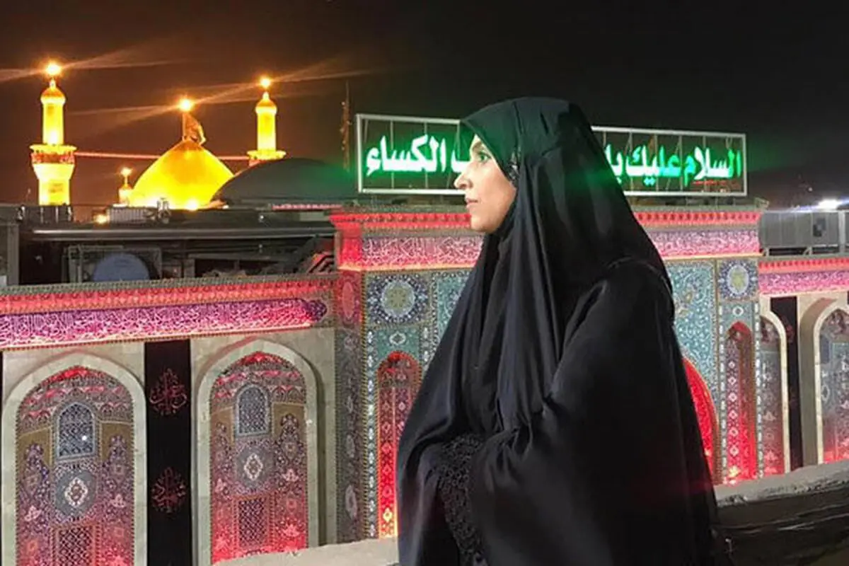 مجری زن مشهور هم زائر اربعین شد/این بار در «حوالی حرم»
