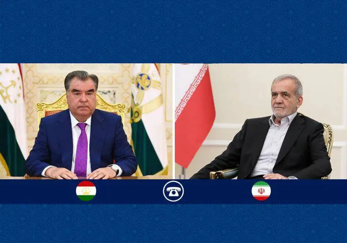 گفت‌وگوی تلفنی پزشکیان با رئیس جمهور تاجیکستان