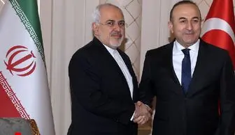 ظریف با وزیر خارجه ترکیه دیدار و گفتگو کرد