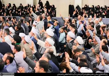 دیدار کارگزاران حج با رهبر انقلاب اسلامی/گزراش تصویری
