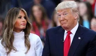 رفتار تحقیرآمیز ترامپ با همسرش +عکس 