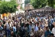 حضور عاشورایی مردم در بدرقه شهید مدافع حرم