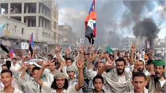 شورش‌ مردم در بخش‌های جنوبی یمن/فیلم