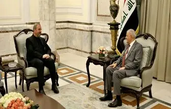 تاکید رئیس جمهور عراق بر توسعه همکاری با ایران