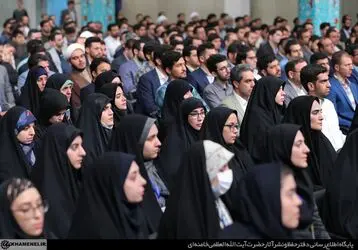دیدار نخبگان و استعدادهای برتر علمی با حضرت آیت‌الله خامنه‌ای/گزارش تصوصری