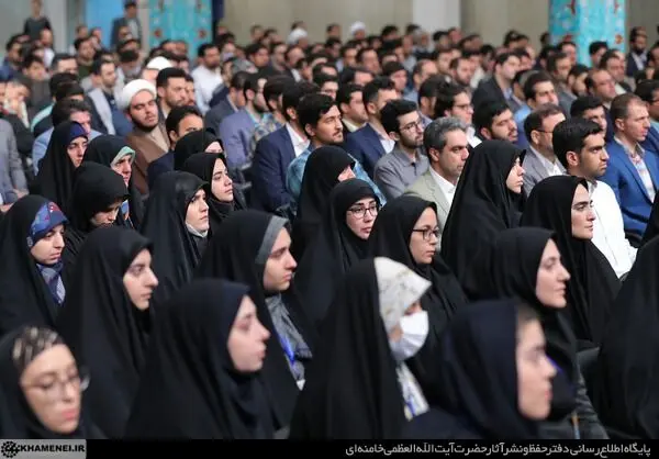 دیدار نخبگان و استعدادهای برتر علمی با حضرت آیت‌الله خامنه‌ای/گزارش تصوصری