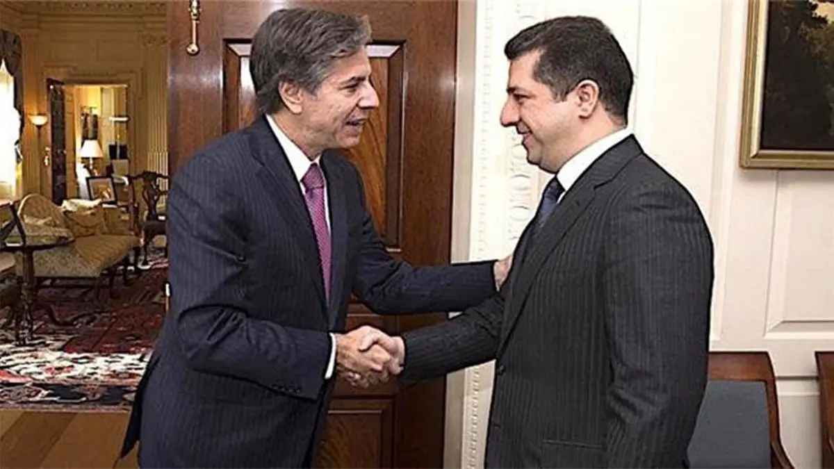 تلاش بلینکن و بارزانی برای حضور ائتلاف آمریکایی در عراق
