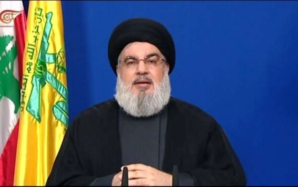 چشمک زدن جالب سید حسن نصرالله+فیلم