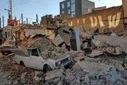  تخریب دفتر فرماندار ثلاث باباجانی در زلزله/ عکس