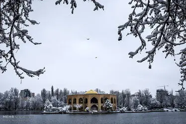 برف بهاری در تبریز