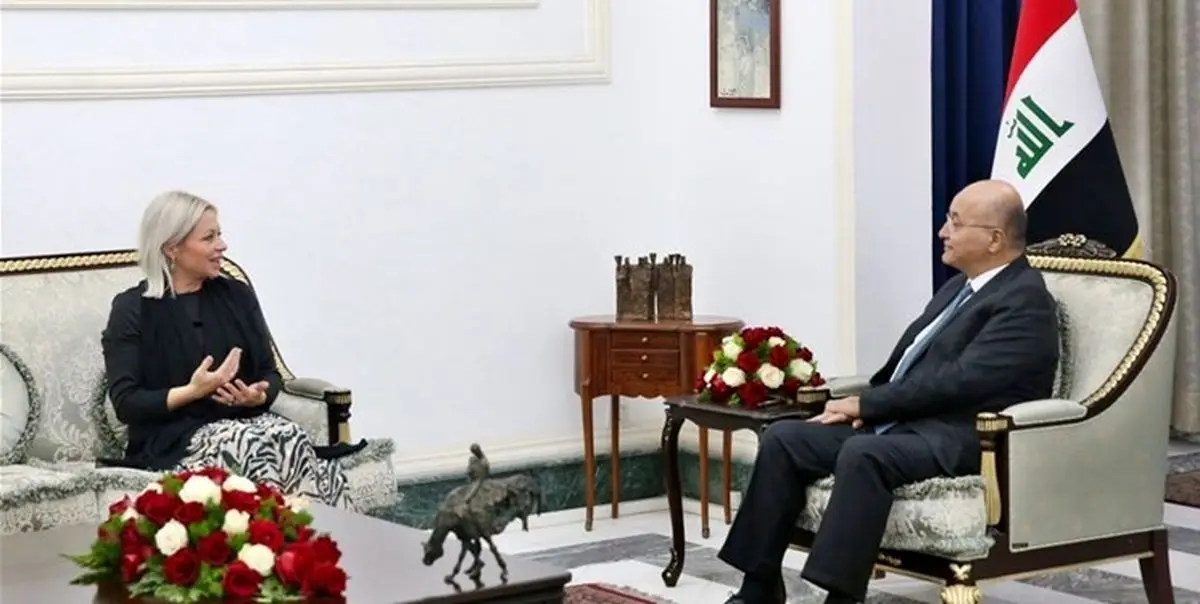 دیدار فرستاده سازمان ملل با رئیس جمهور عراق