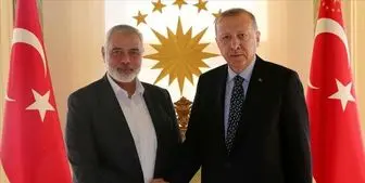هنیه با رئیس‌جمهور ترکیه در استانبول دیدار کرد