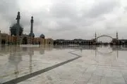 حال و هوای بارانی «مسجد جمکران»/ تصاویر
