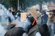 حمله پلیس آمریکا با گاز اشک‌آور به دانشجویان حامی فلسطین