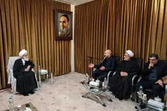 دیدار رئیس مجلس شورای اسلامی با مراجع عظام تقلید در قم/گزارش تصویری