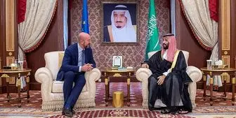 دیدار رئیس شورای اروپا با ولی‌عهد سعودی