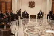 دیدار هیات عالی‌رتبه روس با بشار اسد در دمشق