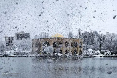 برف بهاری در تبریز