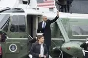 فرود اضطراری بالگردِ حامل باراک اوباما
