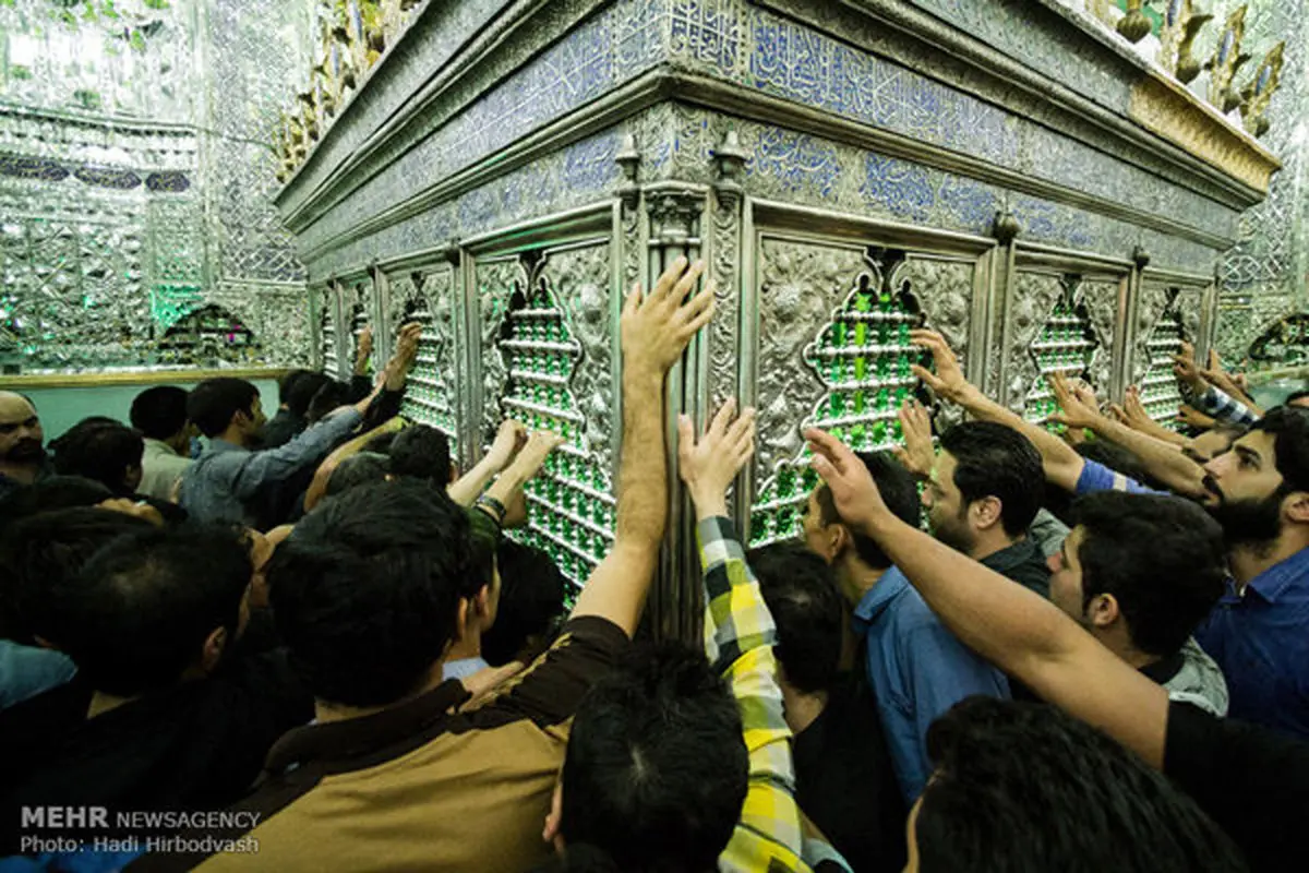 جاماندگان کربلا در حرم حضرت عبدالعظیم