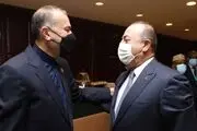 دعوت وزیر خارجه ترکیه از امیرعبداللهیان برای سفر به این کشور
