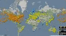 نقشه آنلاین پروازهای هوایی جهان تهیه شد