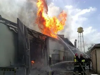 گرمای هوا کارخانه لوله سیستان را به آتش کشید