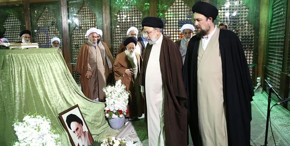 جمعی از اعضای هیأت‌رئیسه مجلس خبرگان رهبری با آرمان های امام خمینی (س) تجدید میثاق کردند