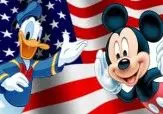 سرنوشت آمریکا در دست های دو شخصیت کارتونی/عکس