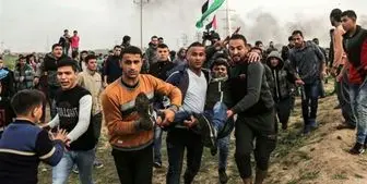 5 فلسطینی را در راهپیمایی بازگشت مجروح شدند