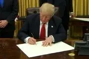 ترامپ لایحه بودجه موقت را امضا کرد