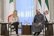 توافق محمد بن زاید با نخست وزیر ایتالیا