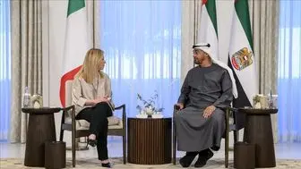 توافق محمد بن زاید با نخست وزیر ایتالیا